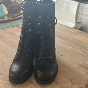 Brand new Frye Women's Black Lace-Up Ankle Boots